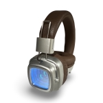 Ретро Bluetooth слушалки WBK946 (Кафяв) с LED екран – Класически американски стил