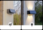 Двупосочна соларна LED лампа FC-004 с регулируем панел – 6 LED, 1200 mAh, 26 см