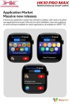 Всичко в 1 /// HK10 Pro Max (Черен) Smartwatch Смарт Чаовник 46mm – 2.02\" AMOLED дисплей
