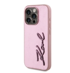 5619 Karl Lagerfeld iPhone 15 Pro Max Back cover case - Wrinkled Metal