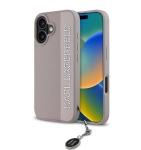 0089 Karl Lagerfeld iPhone 16 Back cover case - Saffiano rhinestones and