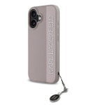 0089 Karl Lagerfeld iPhone 16 Back cover case - Saffiano rhinestones and