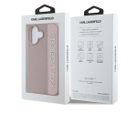 0089 Karl Lagerfeld iPhone 16 Back cover case - Saffiano rhinestones and