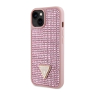 1070 Guess Galaxy S24 Plus Back cover case - Rhinestone Triangle - Pink