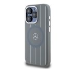 8400 Mercedes-Benz iPhone 15 Back cover case - Magsafe - stripes pattern - Grey