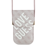 0028 GUESS WALLET LOVE GUESS PRINT ON 4G W/CORD PINK