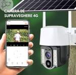 IP Соалрна Камера HY-D011S WIFI 4MP 1080P ( APP:V380PRO ) HD 360 градуса с микрофон и високоговорител и LED светлина