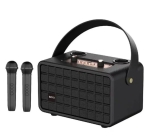 M2313 Безжична караоке тонколона (Черен) Authentics S2313 с 2 микрофона – 2x15W, Bluetooth