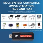 Q9 8K TV Stick с Android 11.1 – 64GB, 10 000 игри, HDMI 8K изход, гейм конзола с дистанционно и контролер