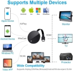 G7S 4K TV Stick – HDMI Miracast дисплей приемник, поддръжка на Chromecast, AirPlay, Android и iOS