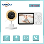 C4L RGB Бебефон с камера 3.5\"/2.8\" LCD, 2.4G безжичен, нощно виждане, двупосочно аудио и температурен сензор