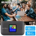 ( A8-E ) 5G/4G LTE Преносим Безжичен WiFi Рутер с 3000mAh батерия – До 150 Mbps, до 10 потребителя, джобен размер