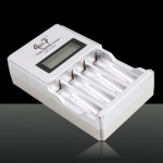 GOOP GD-903 Super Quick Charger с LCD дисплей – Бързо зарядно за AA/AAA Ni-MH/Ni-CD батерии, 1800mA, с интелигентна защита