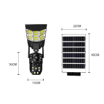 HY-D001-4G-6MP 4G AI Соларна Камера с Двойна Леща и Улично Осветление  ( APP:V380PRO ) 180W