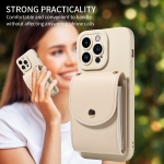 TP-110 Луксозен Кейс за Samsung A36 с връзка и портфейл - Бял