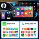 CA03 Безжичен CarPlay/Android Auto Адаптер – Dual-Band 2.4G/5.8GHz, Bluetooth 4.2, Plug & Play, Поддържа OTA