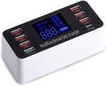 WLX-A9P 60W 8-портова USB зарядна станция - Зарежда няколко устройства едновременно, включва зарядни устройства за различни устройства