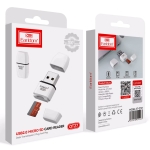 EARLDOM Картов четец Earldom OT27, USB 2.0, поддръжка до 256GB, компактен и съвместим с всички ОС