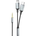 EARLDOM Аудио кабел AUX71 – USB-C към 3.5 мм AUX жак, 100 см, черен