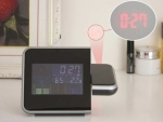 Часовник с календар, аларма и LED проекти DS-8190 - Бял , аларма, LCD, цветен екран PRO