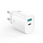 XO-CE30 30W Бързо Зарядно USB-C+USB с кабел Type-C към Type-C