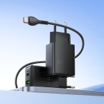 HOCO N71 PD30W + USB QC3.0 зарядно+ кабел Type-C към Type-C - Черен