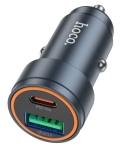 HOCO Z57A Зарядно за кола USB+USB-C PD30W + QC3.0 30W - Type-C към Type-C