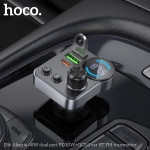 HOCO E86 FM 48W. модулатор трансмитер (2 USB изхода + 1USB-C, microSD, Bluetooth)