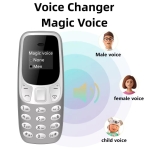 BM10 Мини мобилен телефон (Черен) – Най-малкият в света отключен Dual SIM с промяна на гласа, Bluetooth