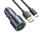 HOCO Z60 Зарядно за кола USB+USB-C PD20W + QC3.0 38W - USB към Type-C