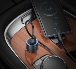 HOCO Z60 Зарядно за кола USB+USB-C PD20W + QC3.0 38W - USB към Type-C