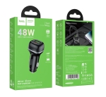 HOCO Z58A Зарядно за кола USB+USB-C PD20W + QC3.0 38W