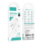 HOCO кабел X120 USB към Lightning (1M) - Бял