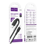 HOCO кабел X120 60W Type-C към Type-C (1M) - Черен