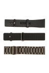 MK27 Смарт часовник 3 Каишки GT4 Bluetooth 47мм - Черен