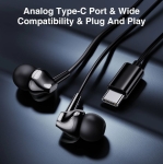 JOYROOM JR-EC02 Слушалки Type-C - Черен