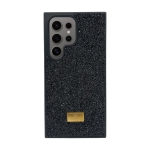 Кейс за телефон с камъни D130 за iPhone 15 Pro Max (Черен)