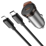 HOCO NZ16 Rigorous Зарядно за кола USB-C PD30W Type-C към Type-C
