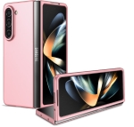 Z16 PVC case за Samsung Z Fold 7 от 2 части - Бебешко Розово