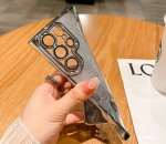 Луксозен лъскав кейс с брукат TP-24 за Samsung S23 Plus - Deep Лилав