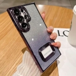 Луксозен лъскав кейс с брукат TP-24 за Samsung S23 Plus - Deep Лилав