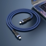 HOCO кабел U110 60W TYPE-C към TYPE-C (1.2M) - Син