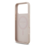 0072 GUESS HC MAGSAFE PU 4G CIRCLE W/ CLASSIC LOGO PINK IP17 PRO MAX