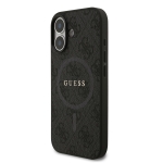 0966 GUESS HC MAGSAFE PU 4G RING CLASSIC LOGO BLACK IP17