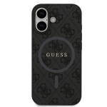 0966 GUESS HC MAGSAFE PU 4G RING CLASSIC LOGO BLACK IP17
