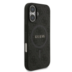 0966 GUESS HC MAGSAFE PU 4G RING CLASSIC LOGO BLACK IP17