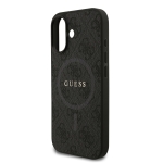 0966 GUESS HC MAGSAFE PU 4G RING CLASSIC LOGO BLACK IP17