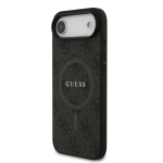 0973 GUESS HC MAGSAFE PU 4G RING CLASSIC LOGO BLACK IP17 AIR