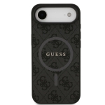 0973 GUESS HC MAGSAFE PU 4G RING CLASSIC LOGO BLACK IP17 AIR