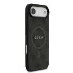 0973 GUESS HC MAGSAFE PU 4G RING CLASSIC LOGO BLACK IP17 AIR